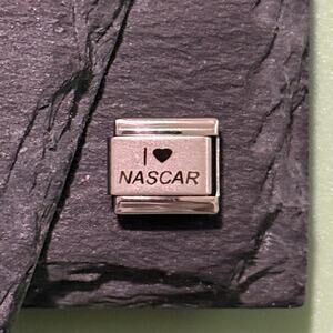 I ♥️ NASCAR Italian Charm Bracelet Link